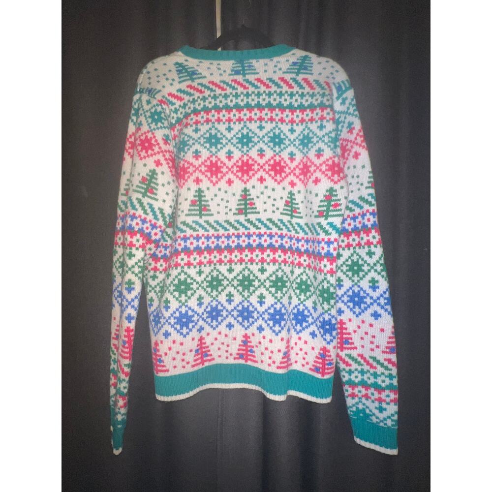 Ugly Christmas Sweater Xmas Size Large Unicorn - Picture 3 of 3